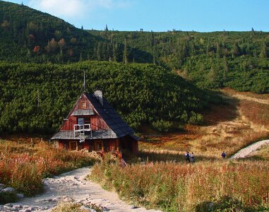 Youth trail wooden house