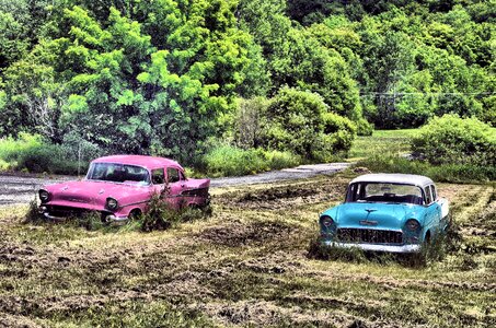 Old vehicle automobile