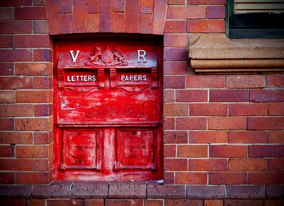 Post box post office historic photo