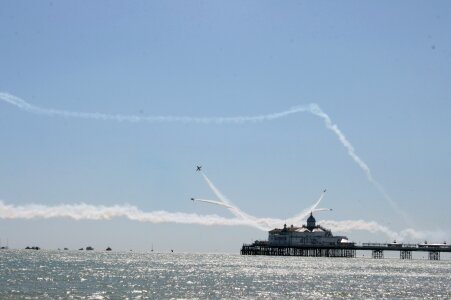 Air show sea sky