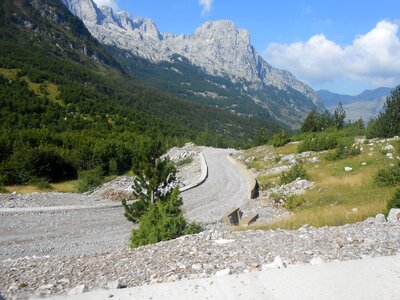 Rocks path albania photo