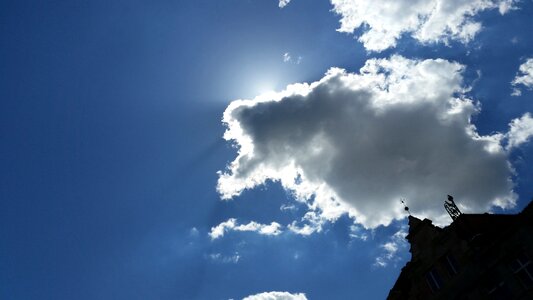 Atmosphere sunny clouds form