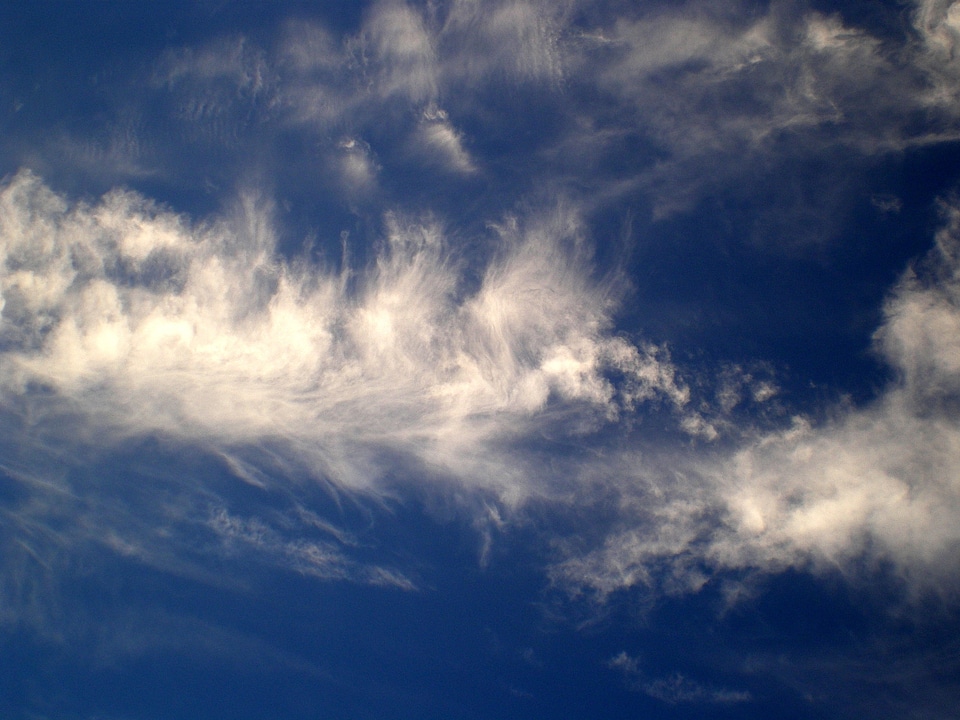 Blue atmosphere cloudscape