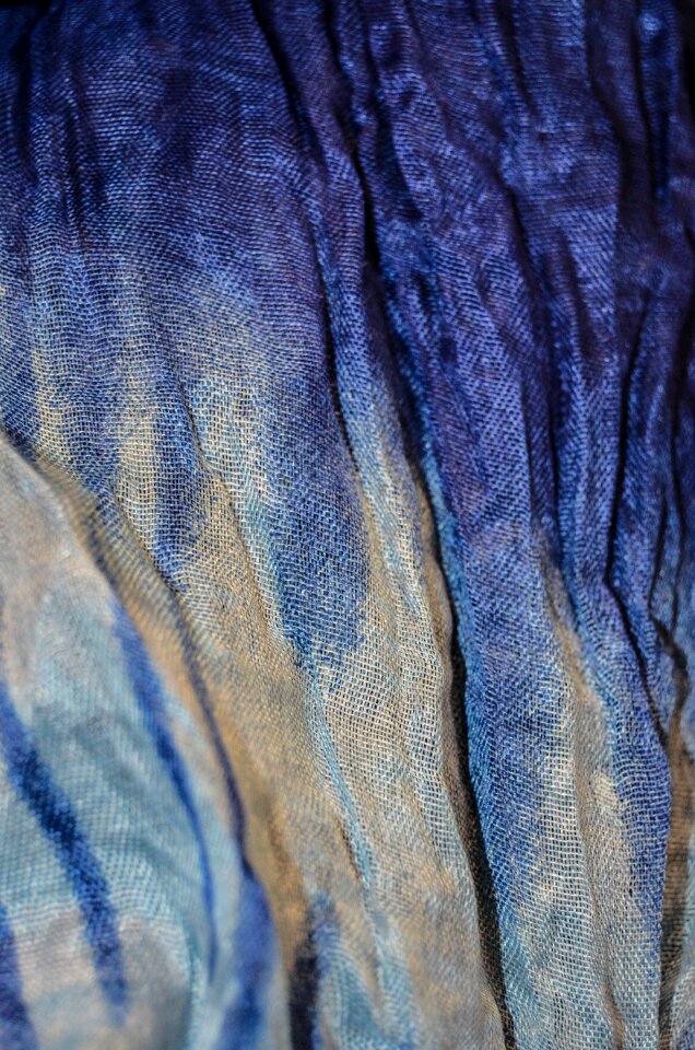 The background blue color