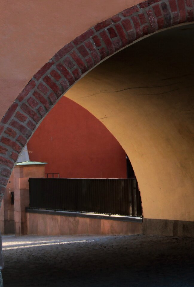 Middle ages curtain wall vault