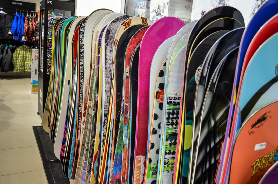 Winter skiing exhibition