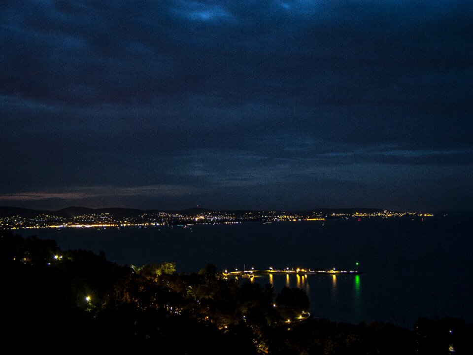Night picture lighting long shutter speed