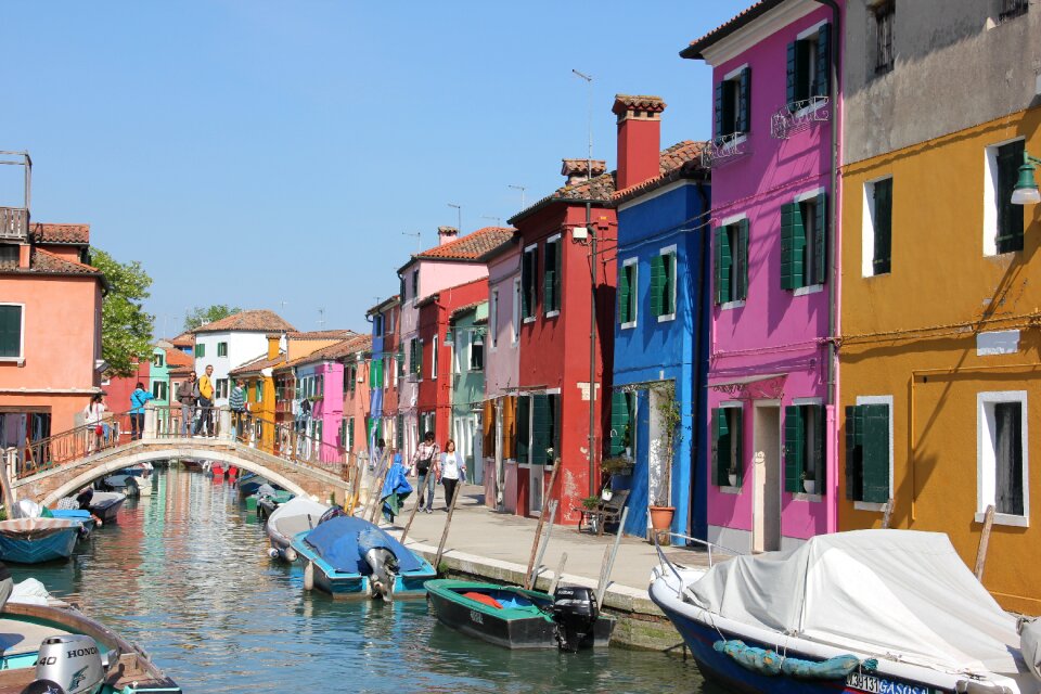 Houses colorful burano