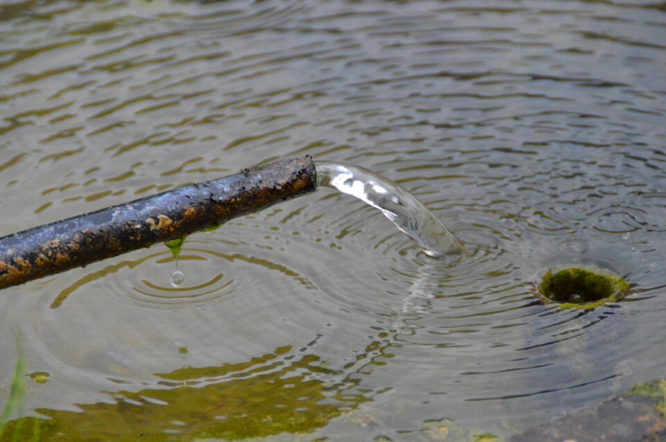Water basin flow water jet