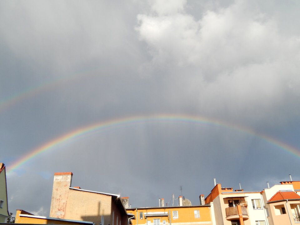 Sky clouds after the rain