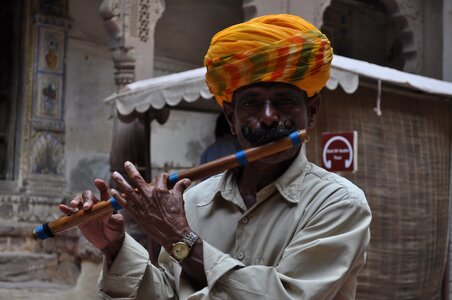 Snake charmer india flute