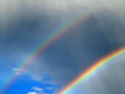 Sky clouds after the rain photo