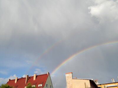 Sky clouds after the rain photo