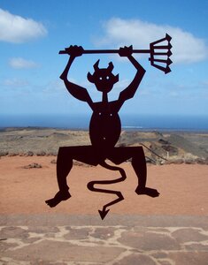 Landmark teide national park devil