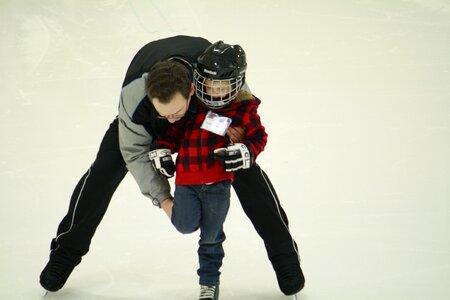 Ice skate child rink photo