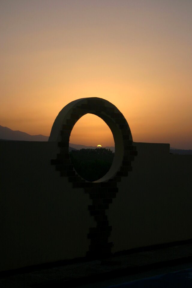 Sunset landscape summer