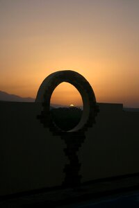 Sunset landscape summer