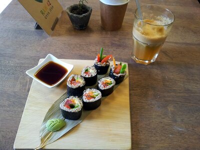 Delicious restaurant lunch