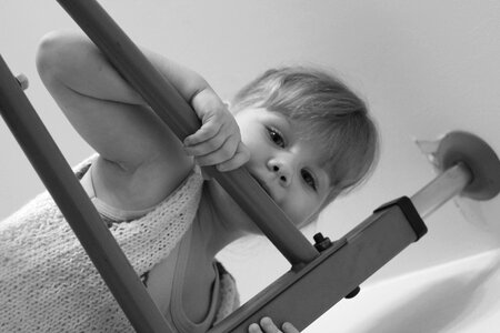 The little girl ladder trainer