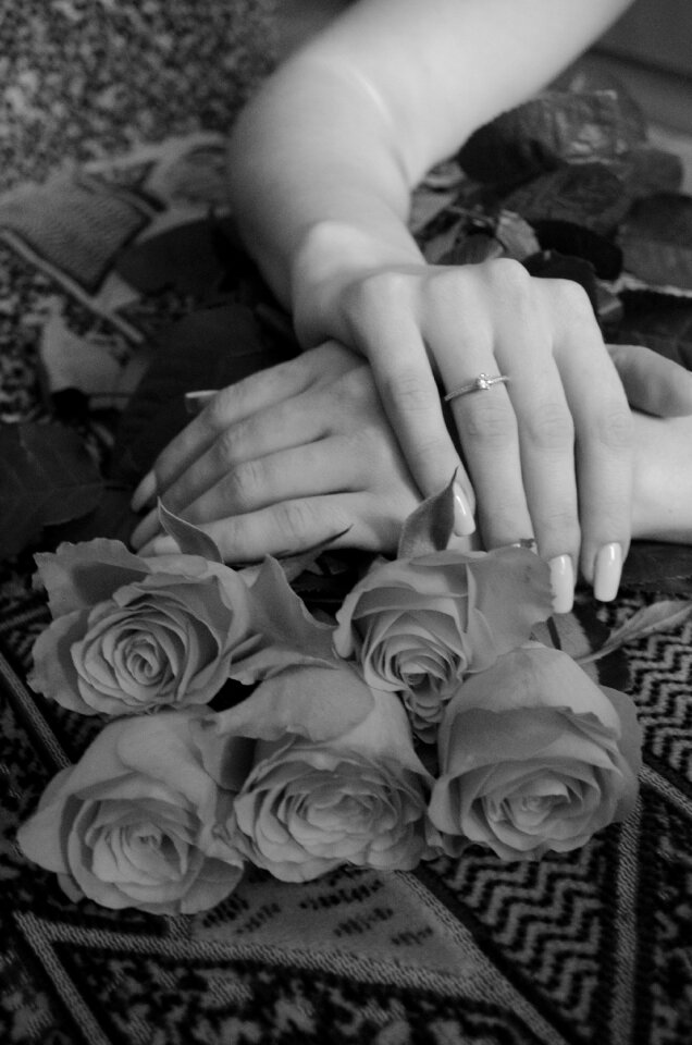 Ring engagement flowers