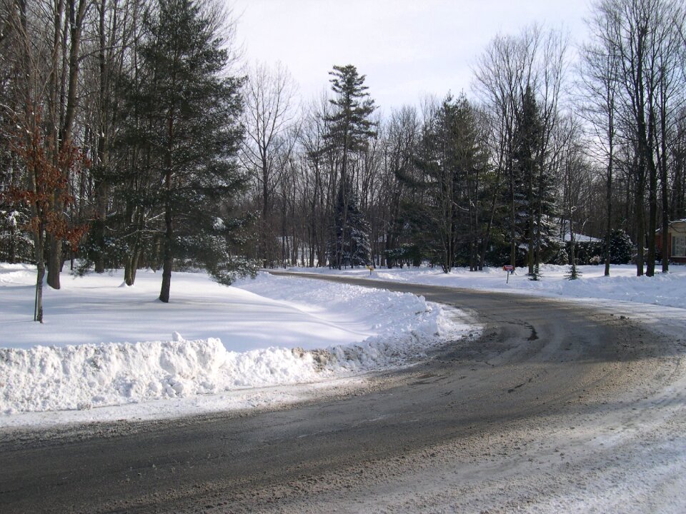 Snow slush slush icy