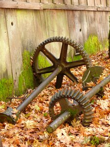 Foliage weathered grist mill