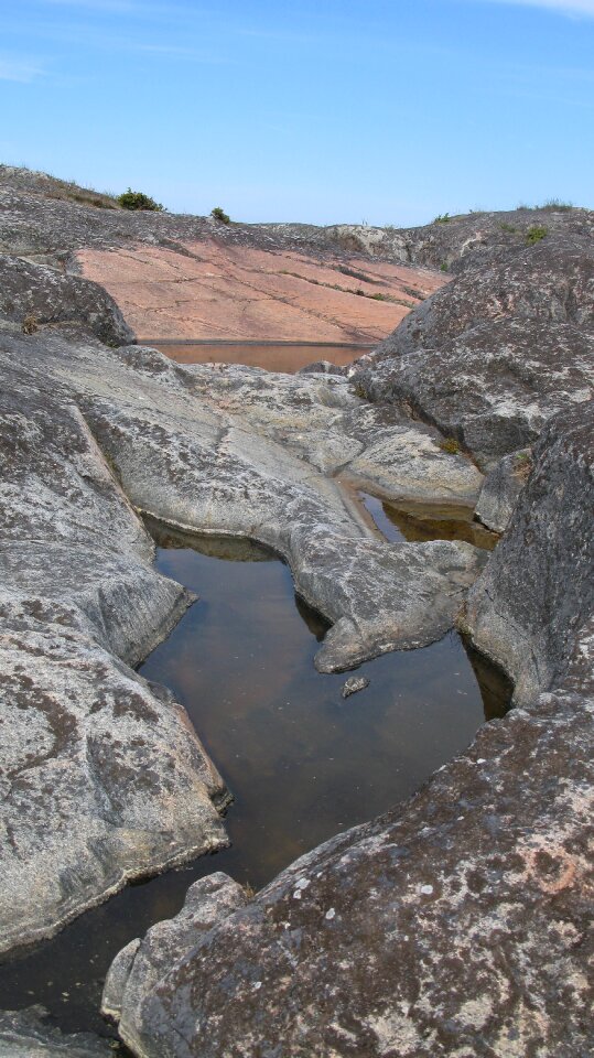 Rock pools coastal coast