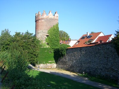 Downtown middle ages fortress photo