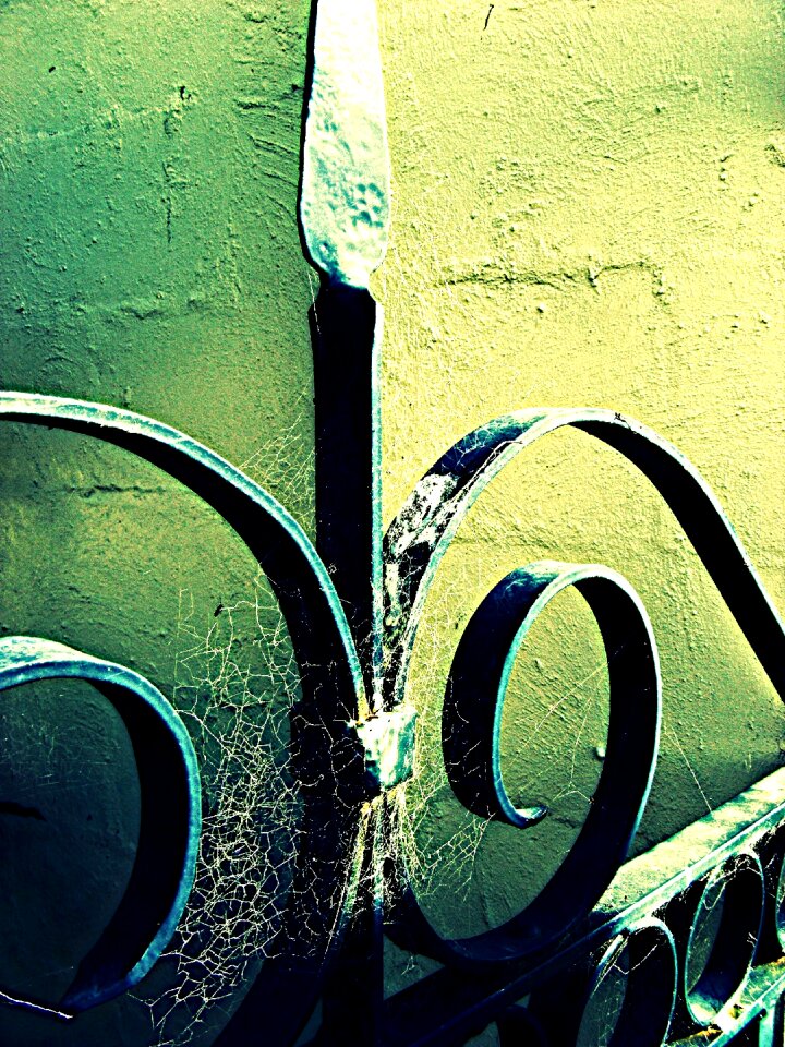 Metal entrance garden