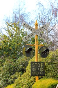 Sign signal railway signal photo