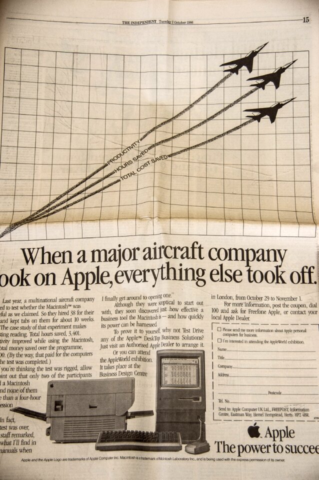 Vintage apple brand