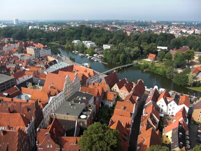 Hanseatic city middle ages downtown photo