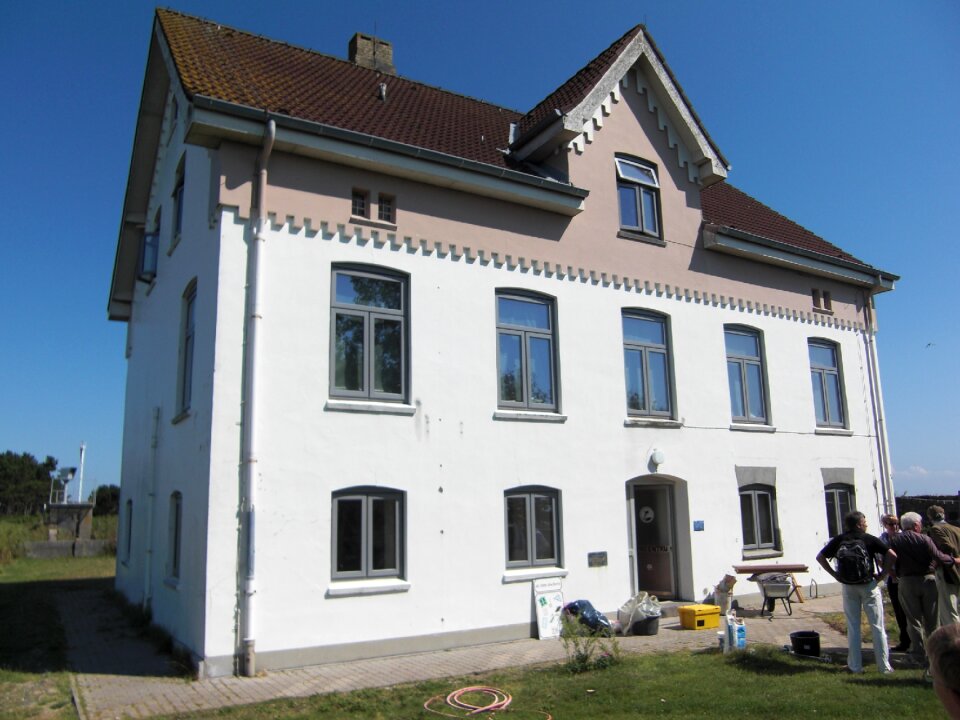 Schlei lighthouse foundation pilot house