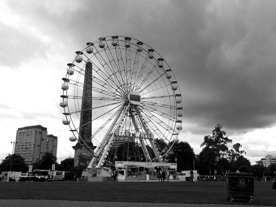 Monochrome gray scale scene
