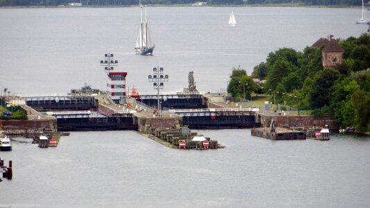 Ships waterway channel