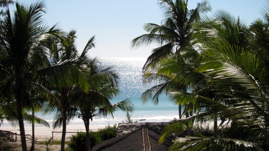 Ocean blue sky photo