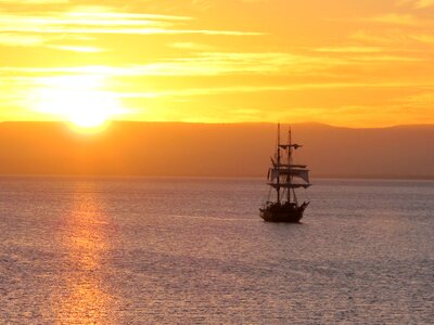 Sailing sea boat photo