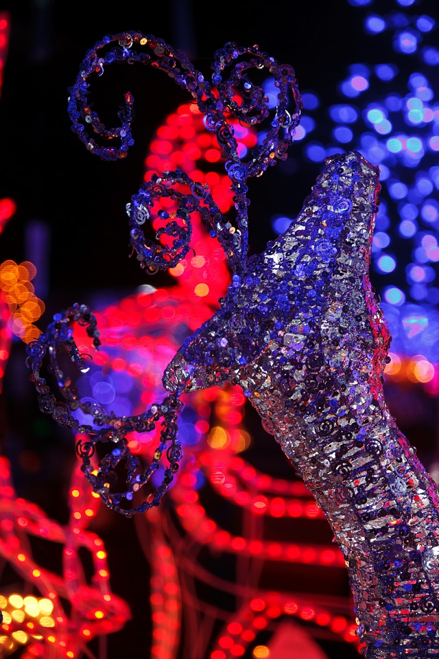 Dark decoration deer