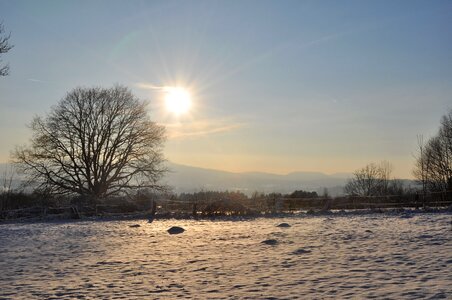 Beautiful sunset rest photo