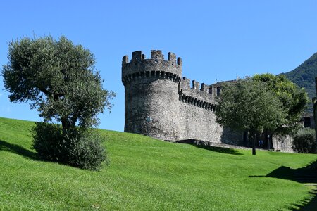 Middle ages switzerland mountains photo