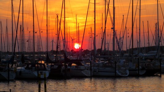 Castle depth sunset boats