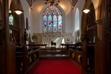 Altar stained glass christianity