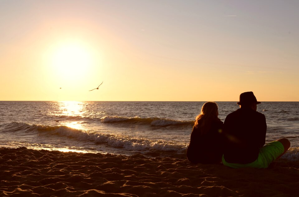 Sea sunset romanticism