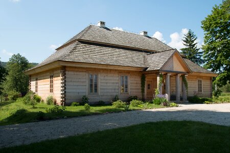 Wooden cottage old cottage poland photo