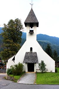 Evangelical church ramsau upper bavaria photo