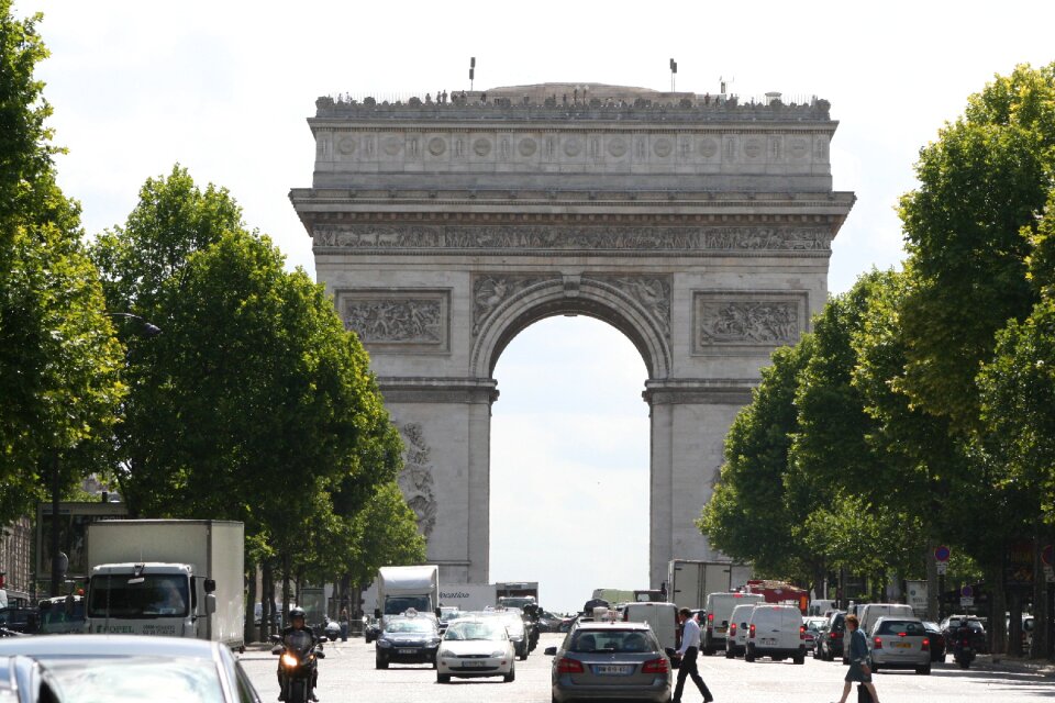 France champs elysées cosmopolitan city photo