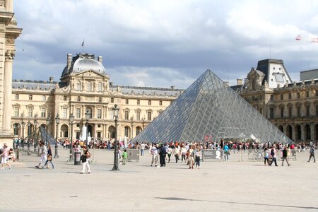 Glass pyramid museum france