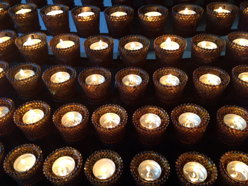 Candles faith tea lights