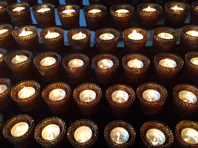 Candles faith tea lights