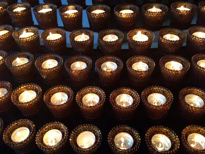 Candles faith tea lights photo